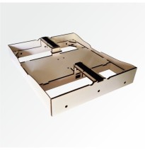 Modulbausatz gerade 60 cm – Fluss mit Brücke – Endkopfteil F96 und F96