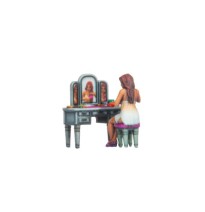 Frau am Schminktisch