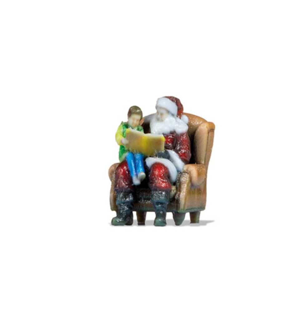 Weihnachtsmann und Junge