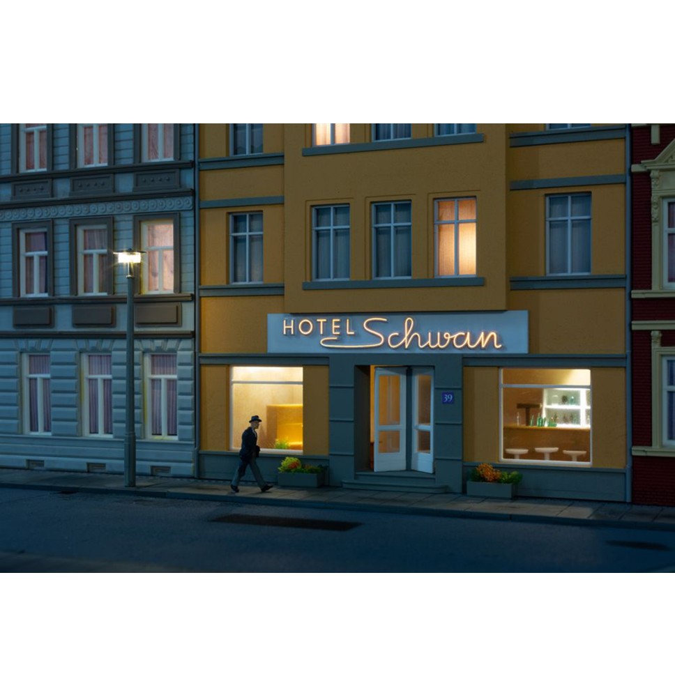 H0 LED-Beleuchtung "Hotel Schwan