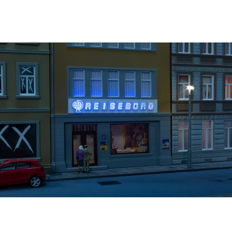 H0 LED-Beleuchtung "Reisebüro"