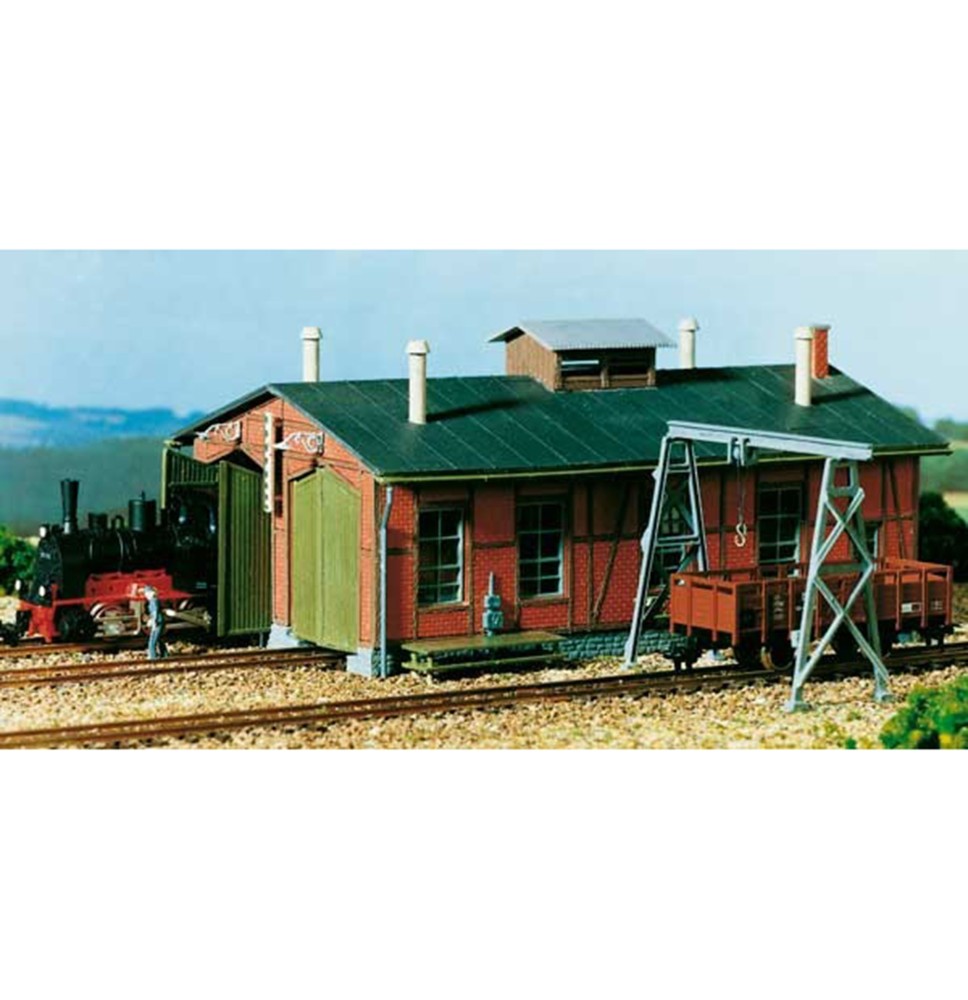 H0 Lokschuppen für Schmalspur