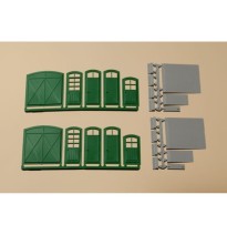 H0 Tore+Türen grün