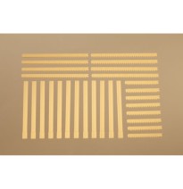 H0 Säulen + Ziegelfriese gelb