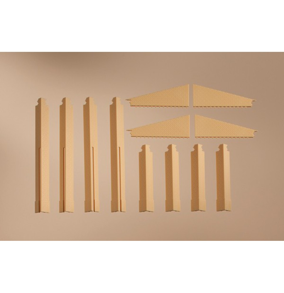 H0 Ecksäulen Anbau gelb