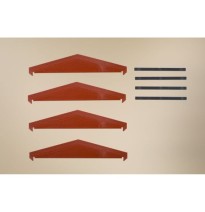 H0 Brandschutzmauern rot