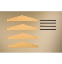 H0 Brandschutzmauern gelb