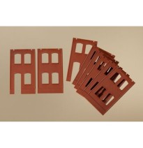 H0 Wände 2323A + 2323B rot