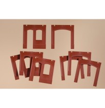 H0 Wände 2390C und 2390D rot