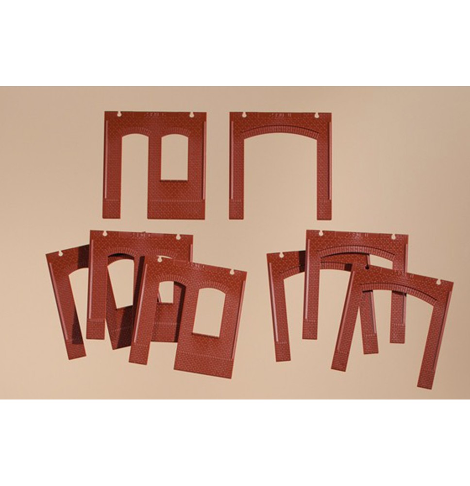 H0 Wände 2390C und 2390D rot