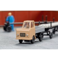 N Multicar M22 Pritsche mit Langmaterialanhänger