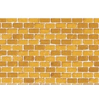 HT 1 Pappe Ziegelmauer ocker