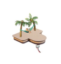 micro-motion Palmen mit Hängematte