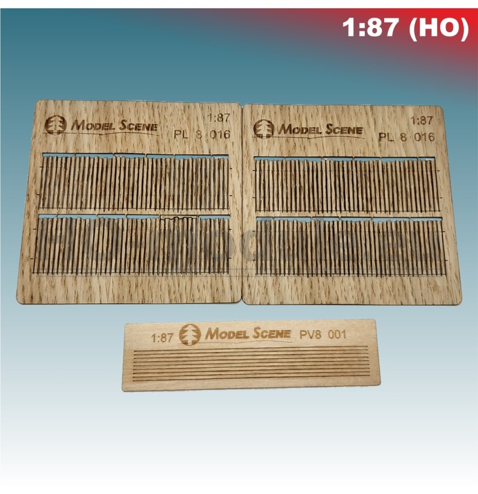 Bretterzaun unregelmäßig – geschnitten I.