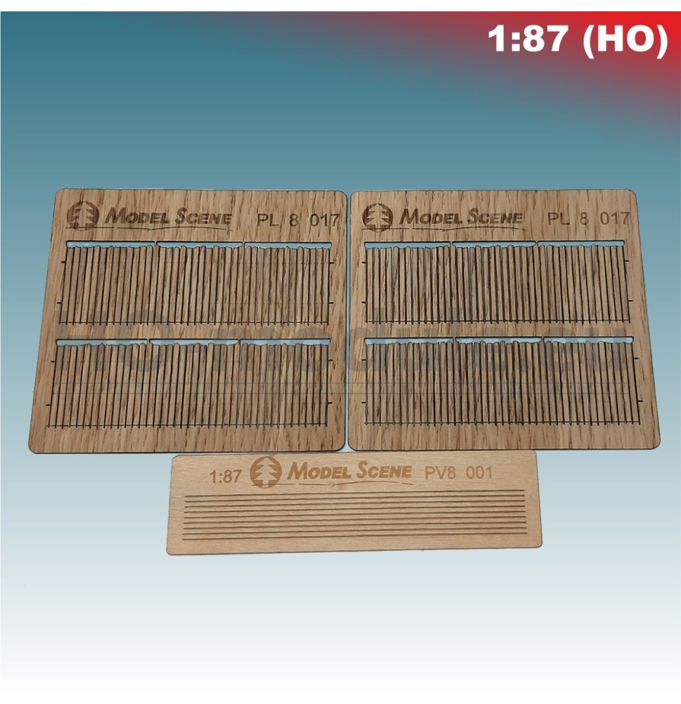 Bretterzaun unregelmäßig – geschnitten II.