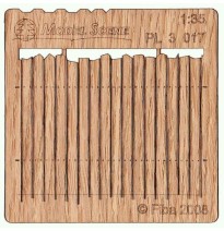 Bretterzaun unregelmäßig – geschnitten II.