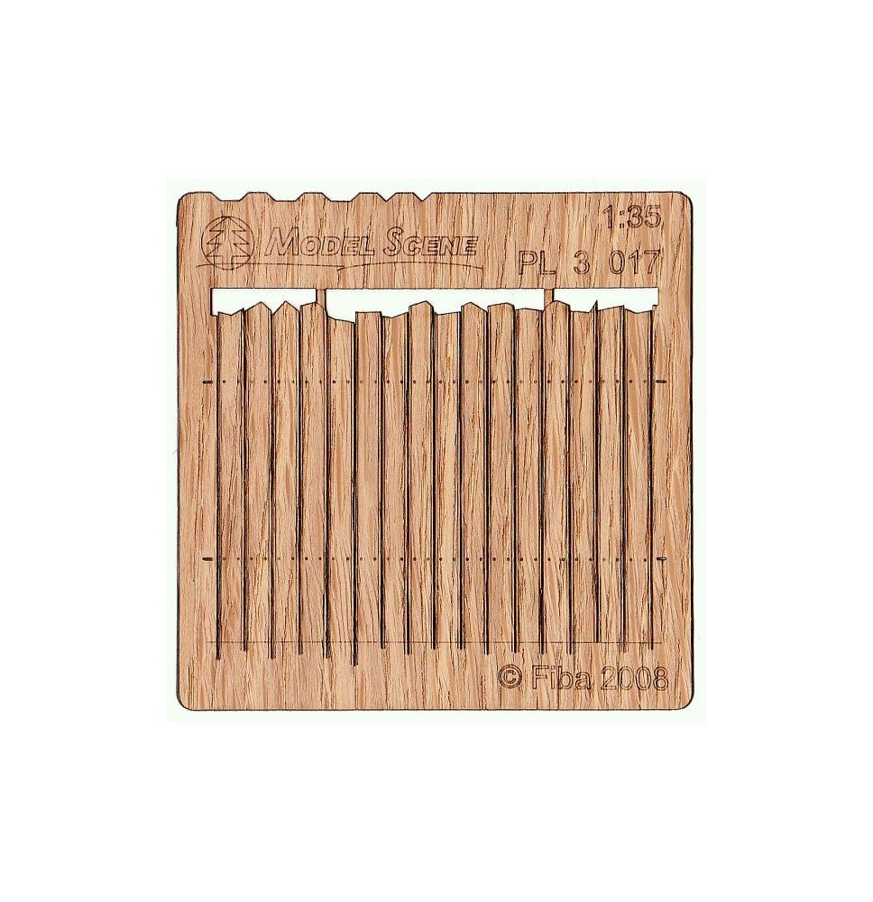 Bretterzaun unregelmäßig – geschnitten II.