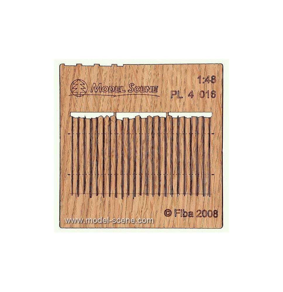 Bretterzaun unregelmäßig – geschnitten I.