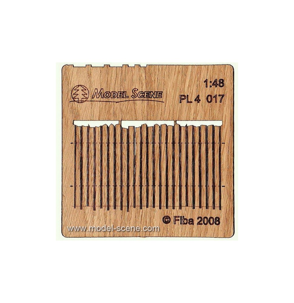 Bretterzaun unregelmäßig – geschnitten II.