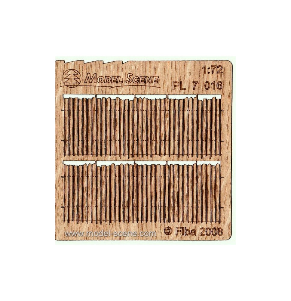 Bretterzaun unregelmäßig – geschnitten I.