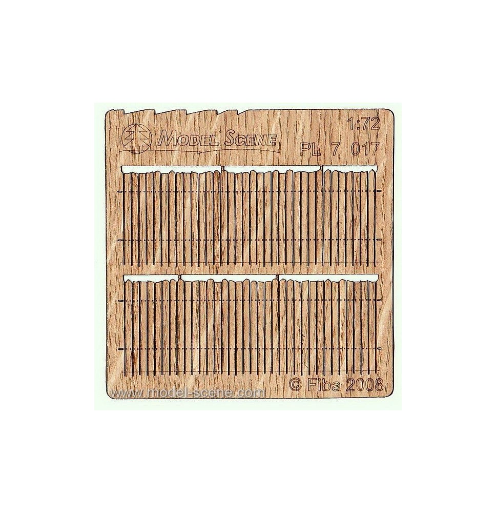 Bretterzaun unregelmäßig – geschnitten II.