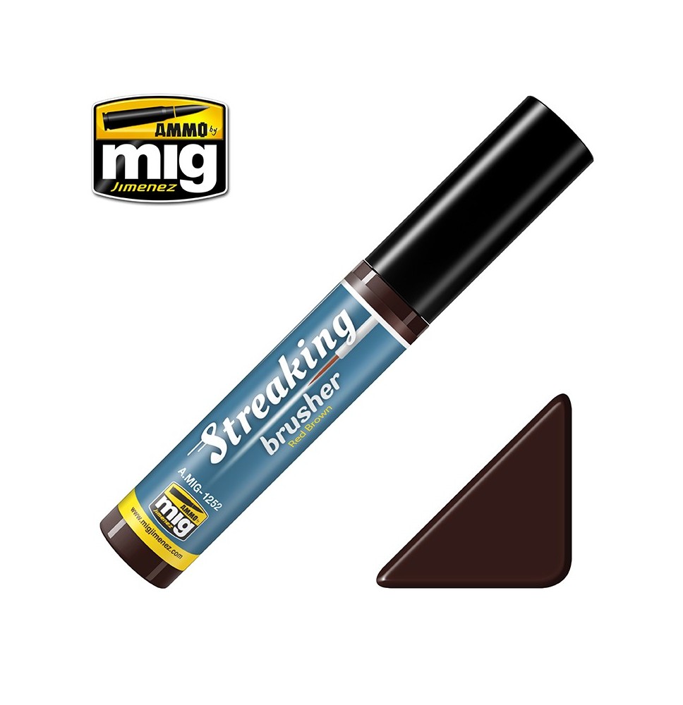 STREAKINGBRUSHER Red Brown