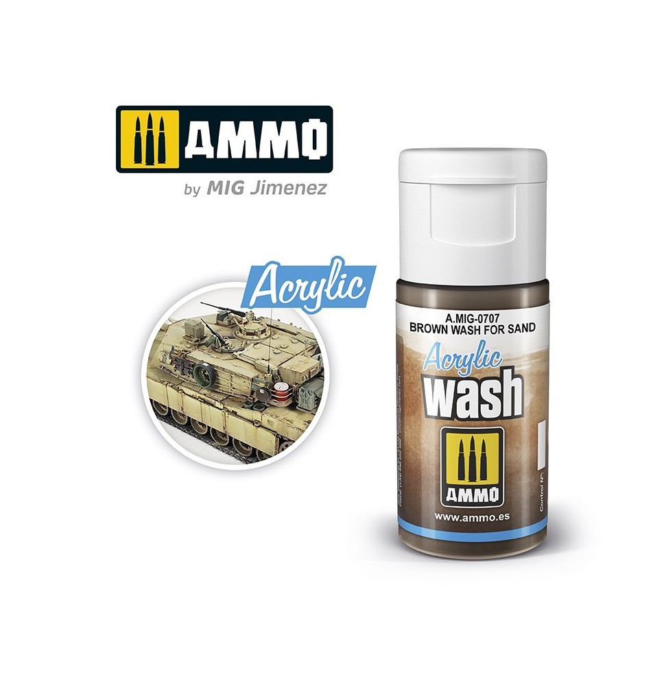 ACRYLIC WASH Brown Wash for Sand