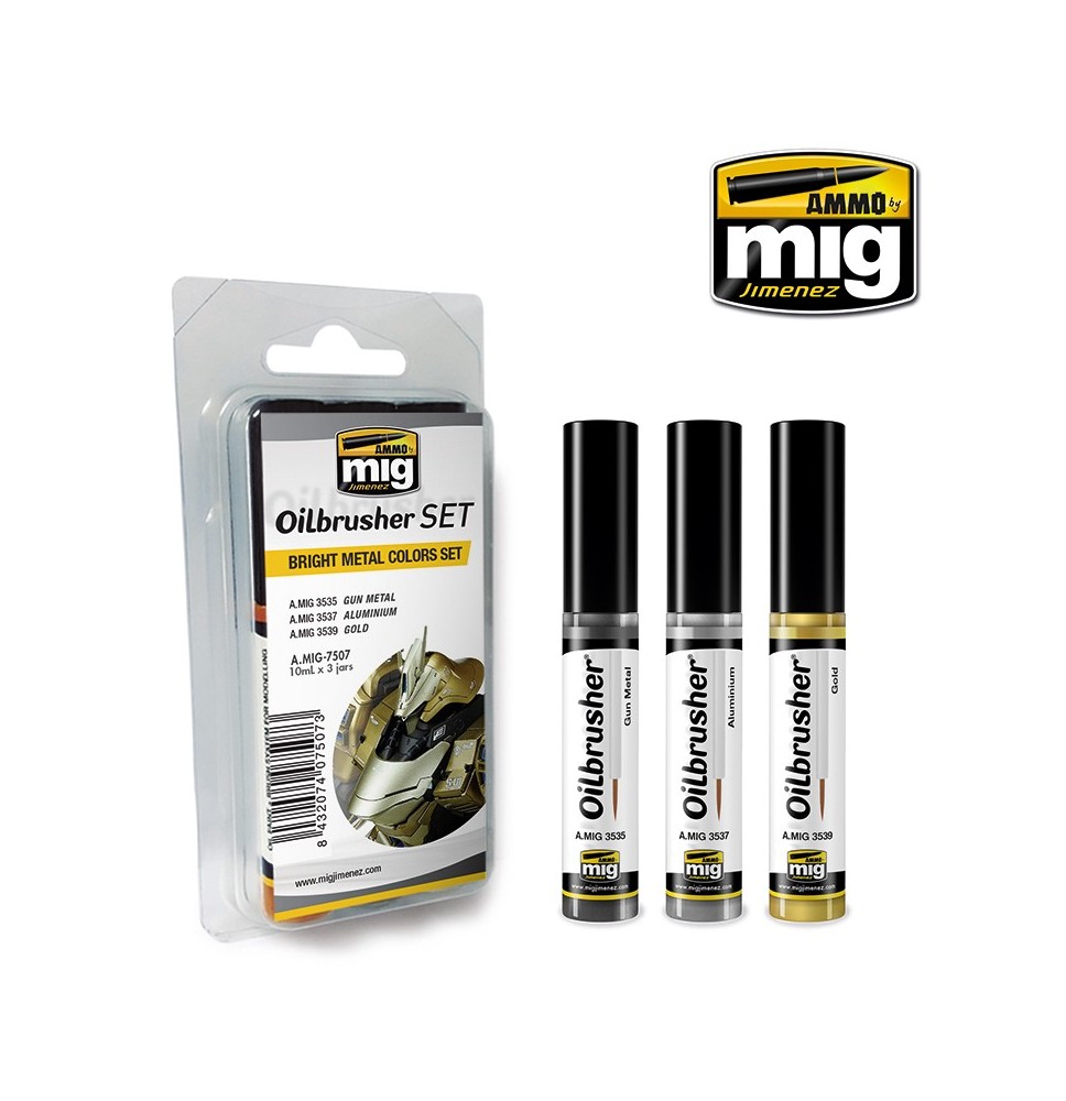 Bright Metal Colors OILBRUSHER SET