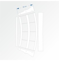 Modul mit Bogenradius 200 cm 30° – Endkopfteil B96 und B96