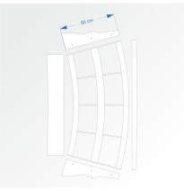 Modul mit Bogenradius 200 cm 30° – Endkopfteil B96 und B96