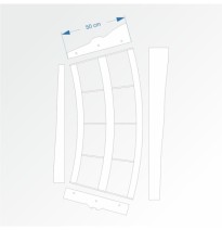 Modul mit Bogenradius 200 cm 30° – Endkopfteil B96 und E96