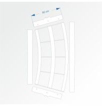 Modul mit Bogenradius 200 cm 30° – Endkopfteil E96 und E96