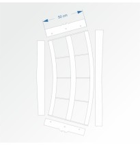 Modul mit Bogenradius 200 cm 30° – Endkopfteil E96 und F96