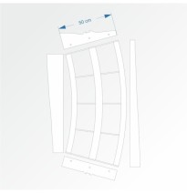 Modul mit Bogenradius 200 cm 30° – Endkopfteil B96 und F96