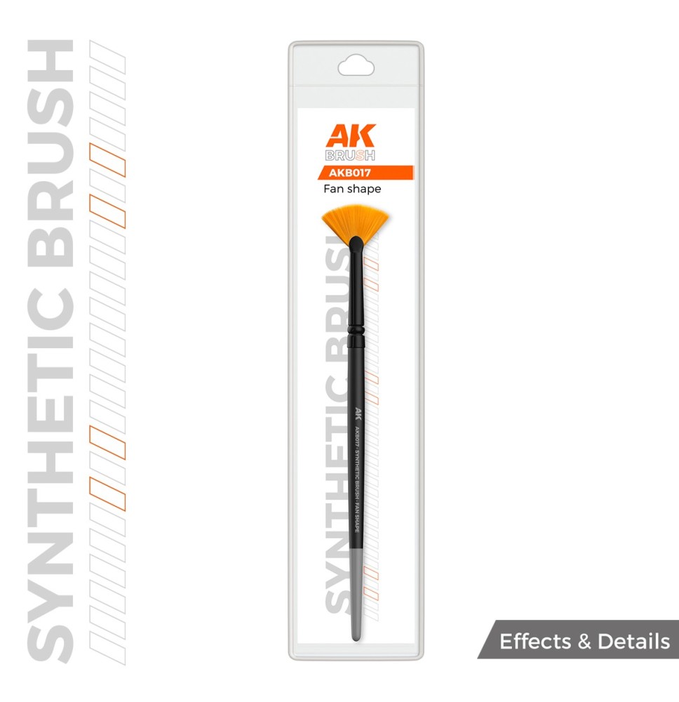 AK SYNTHETIC BRUSH - FAN SHAPE