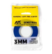 Blue masking Tape for curves 3 mm