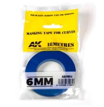Blue masking Tape for curves 6mm