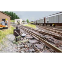 Stellhebel mit Weichenlaterne links