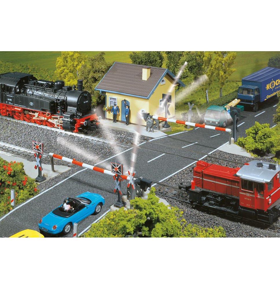 Beschrankter Bahnübergang