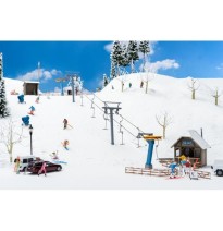 Schlepplift mit Kiosk