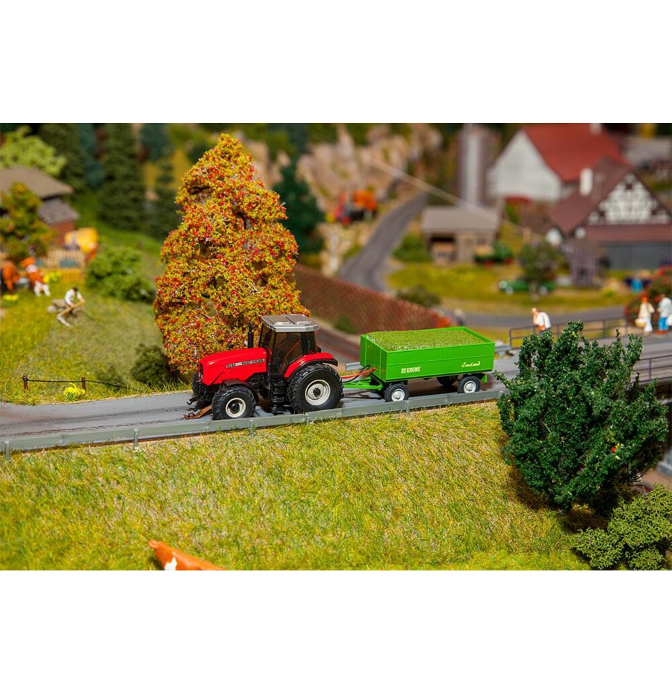 MF Traktor mit Anhänger (WIKING)