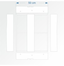 Modul gerade zweigleisig Bahnhof 60 cm – Endkopfteil Bahnhof und Bahnhof