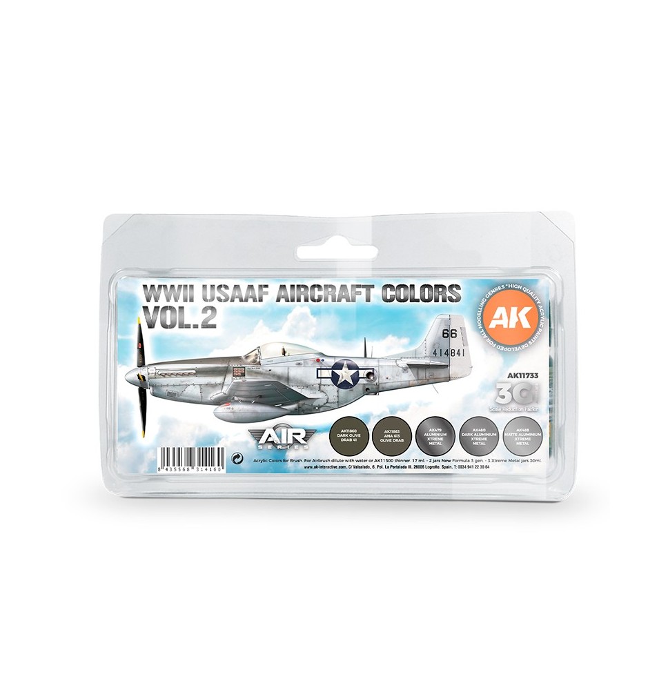 3GEN WWII USAAF Aircraft Colors Vol.2 SET