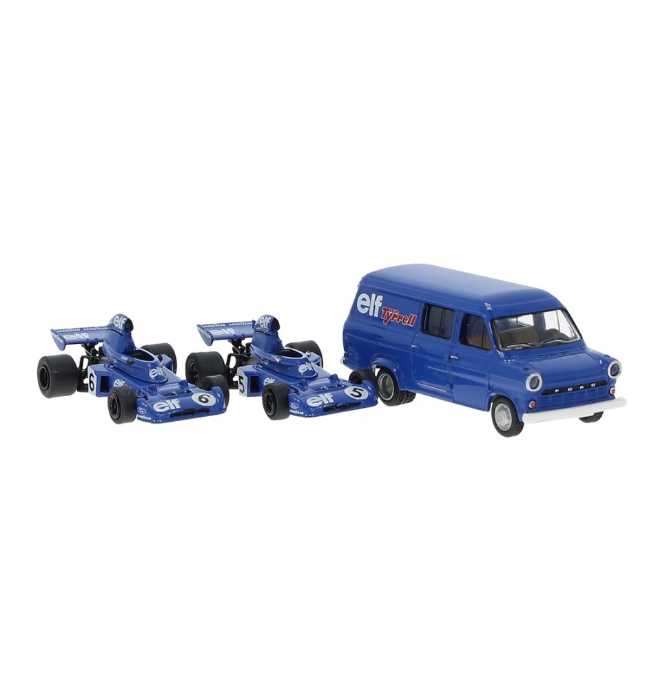Set " Tyrrell"  mit 2 Tyrrell 006 und 1 Ford Transit