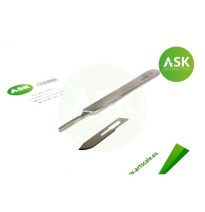 ASK Skalpell mit 3er-Pack Klingen Nr. 10