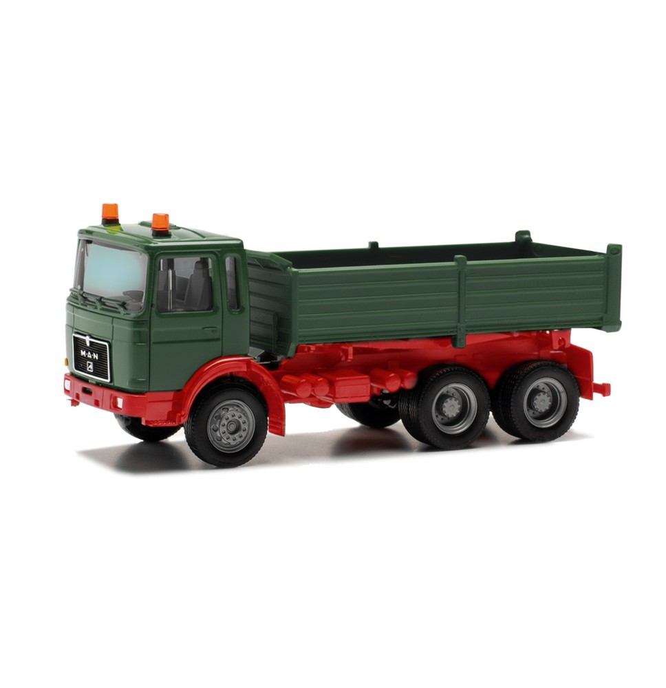 MAN F8 Kipp-LKW 3a grün-rot
