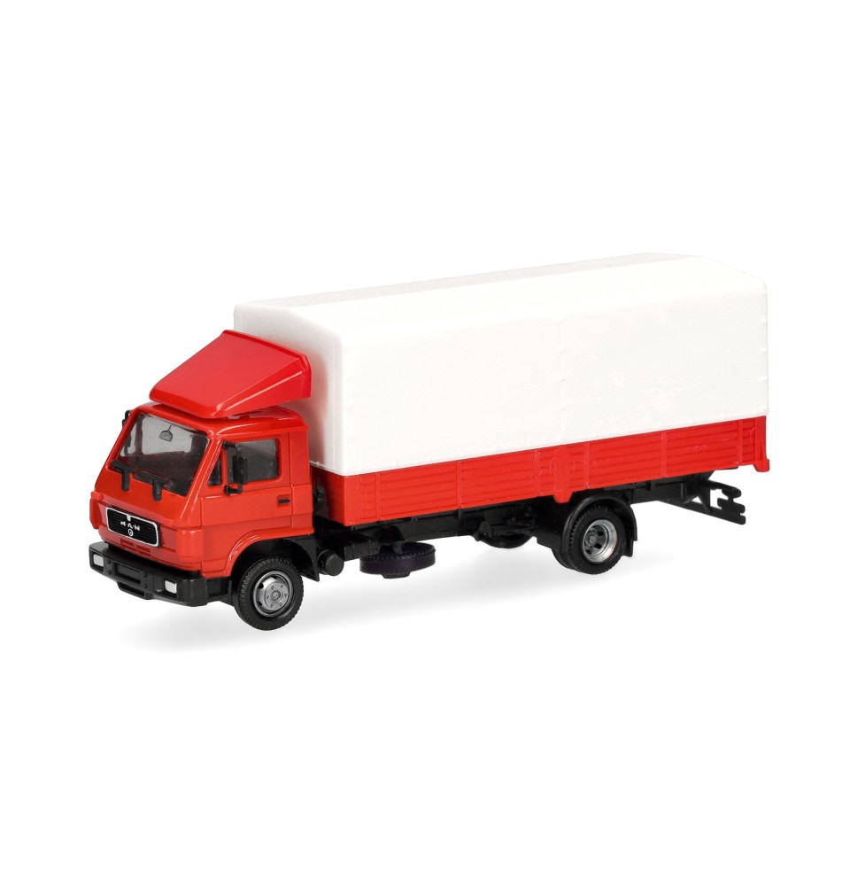 MAN G90 Planen-LKW rot-weiß