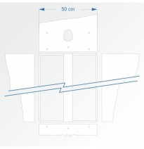 Modul mit Tunnel gerade 90 cm – Endkopfteil F96