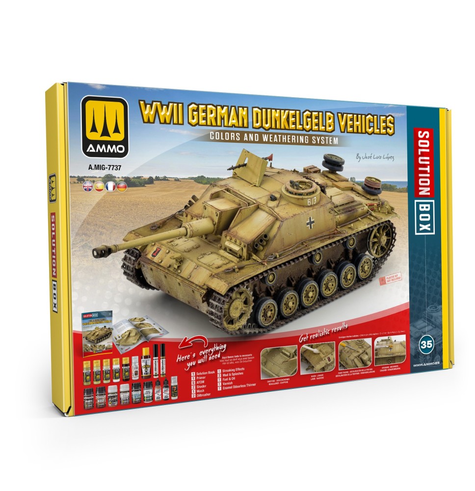 SOLUTION BOX 35 - WWII German Dunkelgelb Vehicles (Multilingual)