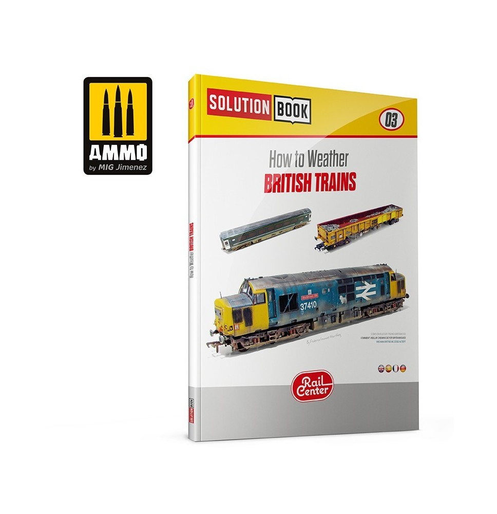 AMMO RAIL CENTER SOLUTION BOOK 02 - How to Paint American Trains MULTILINGUAL